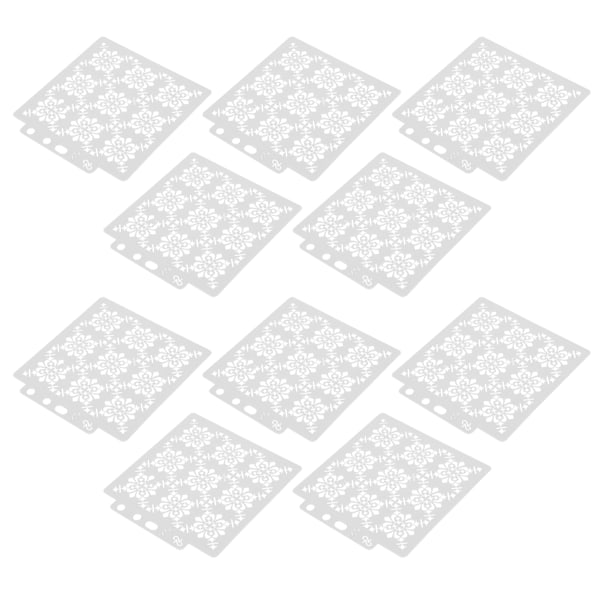 10 kpl Mandala-malli Maalaus Piirustus Sapluunat DIY Muotinvalmistus Taidetarvikkeet