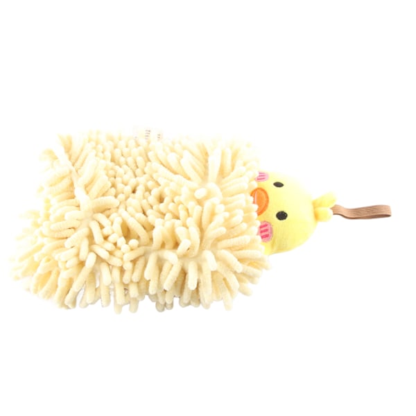 Børnehåndklæde Vandabsorberende Blød Mikrofiber Hængesløjfe Tegneserie Håndklæde til Badeværelse Køkken Toilet Kylling