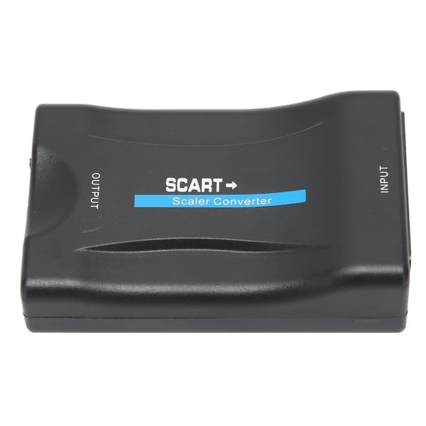 SCART til HighDefinition Multimedia Interface Konverter 1080p 20p Output til Audio Video (Sort)