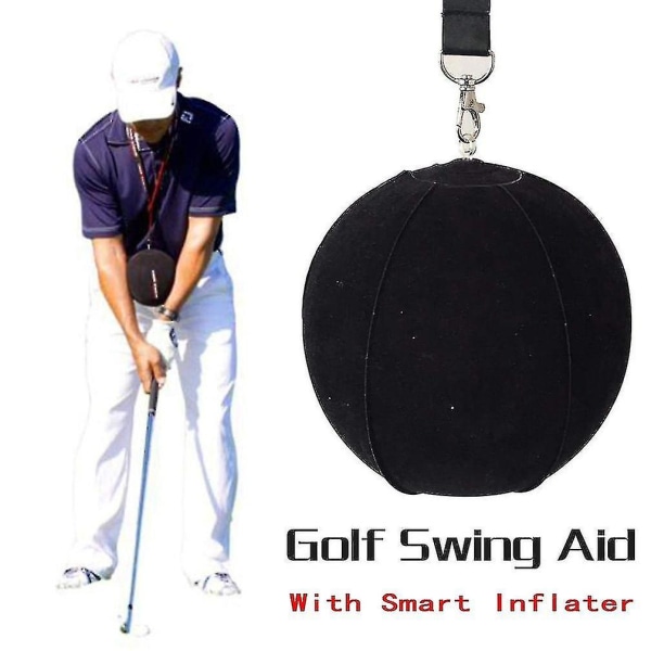 Golfswing-trænerbold med smart oppustelig, Assist Correction Training black