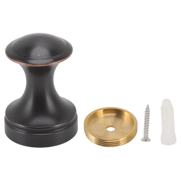 Robe Hook Single Beautiful Copper Single Wall Hooks Clothes Hook for Bathroom Barber Shops Black