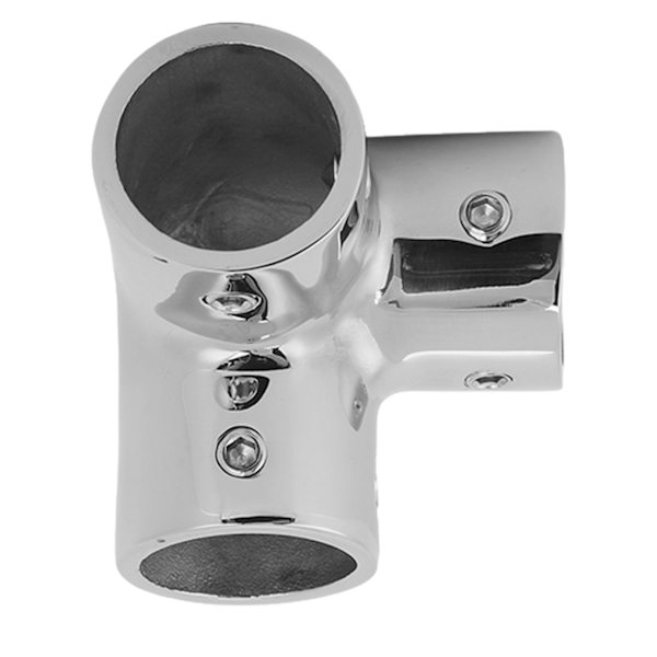 Båthandledare Tee Connector 316 Rostfritt stål Heavy Duty Pipe Connector Clamp Marine Yacht Hardware Tillbehör 22mm