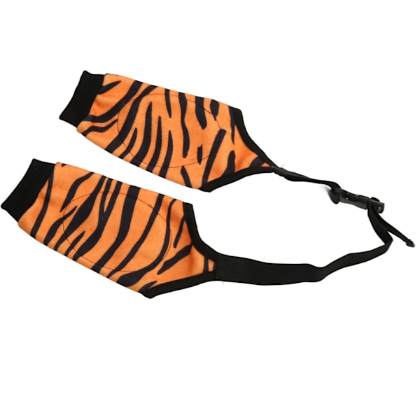 Dog Recovery Sleeves Tiger Style Mjuk Elastisk Andas Förhindra slickning Hund Framben Ärm för efteroperation Hem 3XL