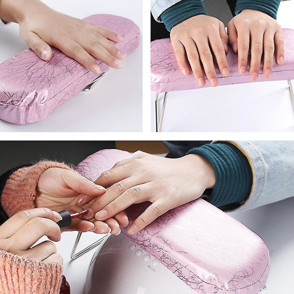 Nail Art Håndpude Håndledsstøtte Holder Pude Pad Bord Manicure Pedicure Værktøj Til Negle Lampe