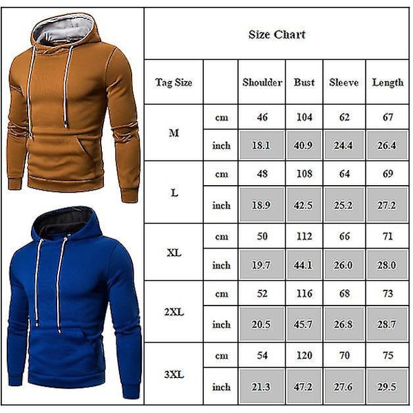 Mænds Vinrød Langærmet Hoodie Træningstop XL