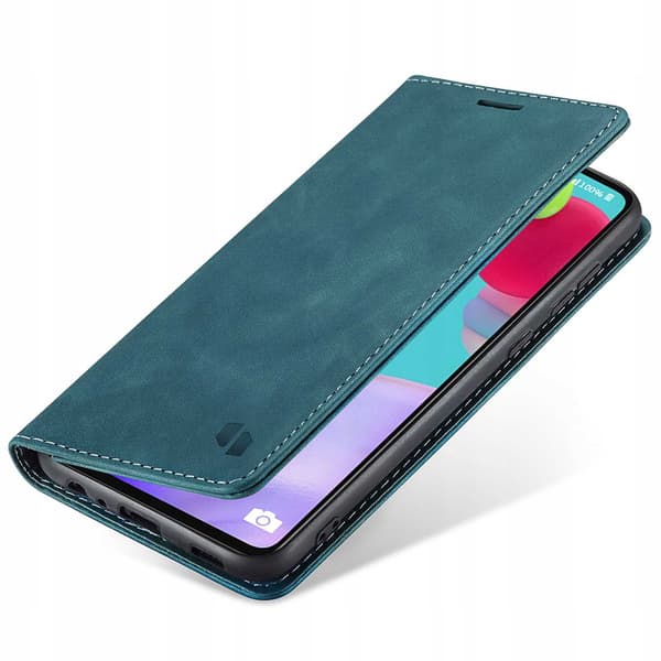 Spacecase Lommebok Kompatibel med Galaxy A52 5G Deksel Blått