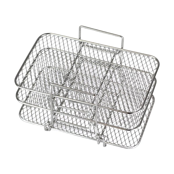 Dobbelt Airfryer Stativ kompatibelt med Ninja Multi-lags Dehydrator Stativ 304 Rustfrit Stål Dobbelt Airfryer Stativ Airfryer Tilbehør