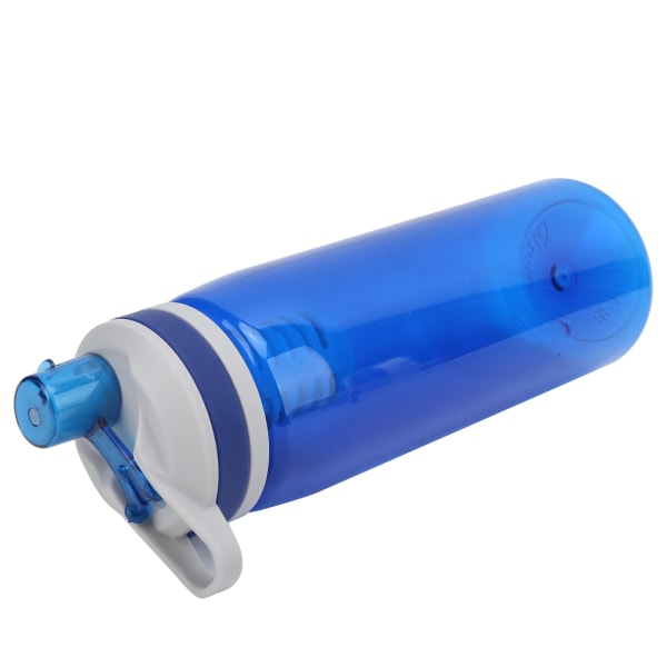 770 ml bärbar filtrerad vattenflaska utomhus vattenrenare för camping vandring nödblå