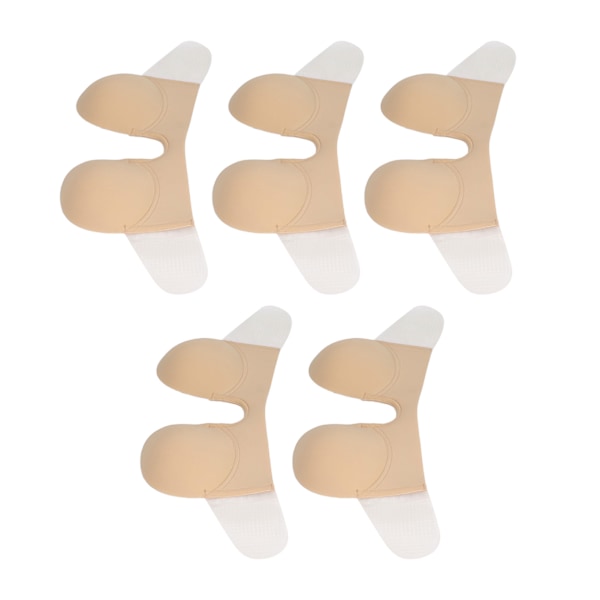 5 stk Sticky BH stroppeløs U Form Cup Deep Plunge Silikon Push Up selvklebende BH for kvinner Bryllup Hudfarge D