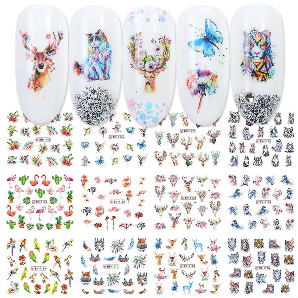 Butterfly Cherry Blossom Nail Sticker Type 13
