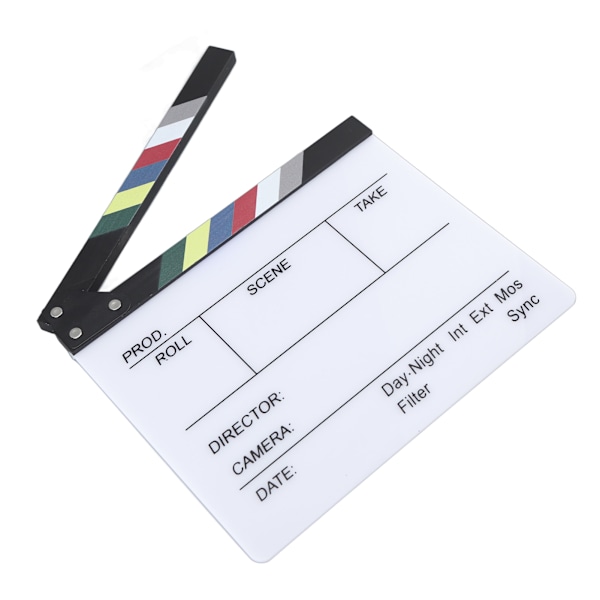 Film Klapperbræt Direktør Filma Clapper Board Klapperbræt Fotorekvisitter til Dekoration 30x27cm / 11,81x10,63in