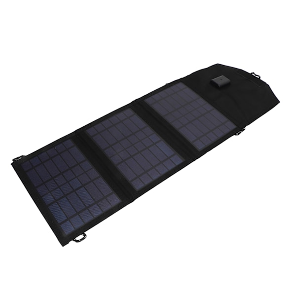 10,5W Vikbar Solpanel Bärbar Polysilicium Solladdningspaket Powerbank 5V USB-utgång