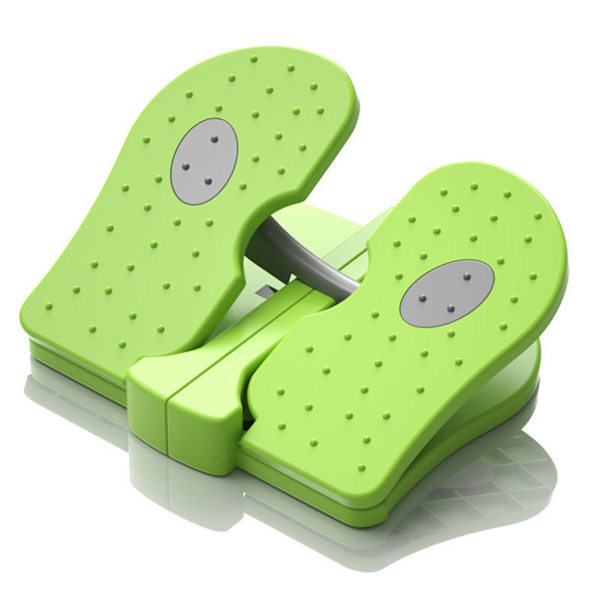 Foot Stepper Machine Förstärkt nylon Mini Stepper Trainer Tyst hopfällbar under skrivbordet Ben Workout Trainer Apple Green Free Storlek