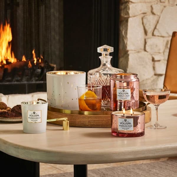 Voluspa Classic Boxed Candle Bourbon Vanille 255g Vit white