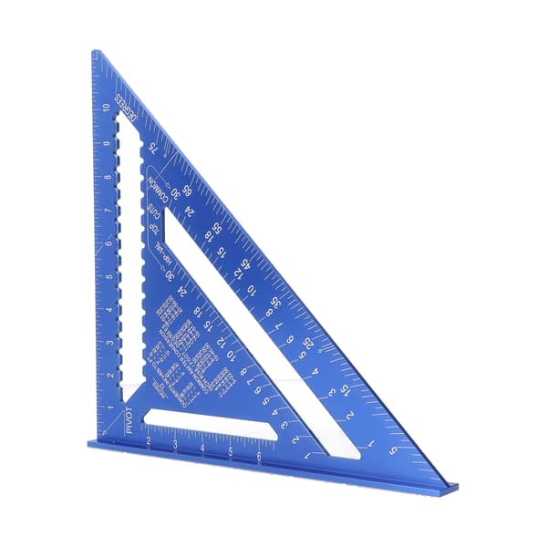 Triangular Angle Ruler Square 12 inch 45° Aluminum Alloy Woodworking Layout Measuring Instrument Measuring Tool