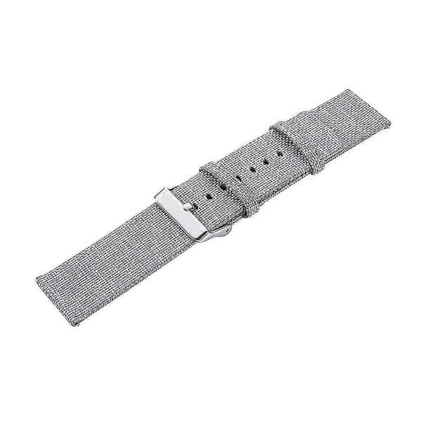 23 cm justerbar blød lærredsrem til smartur som erstatning for Fitbit Blaze Dark Red