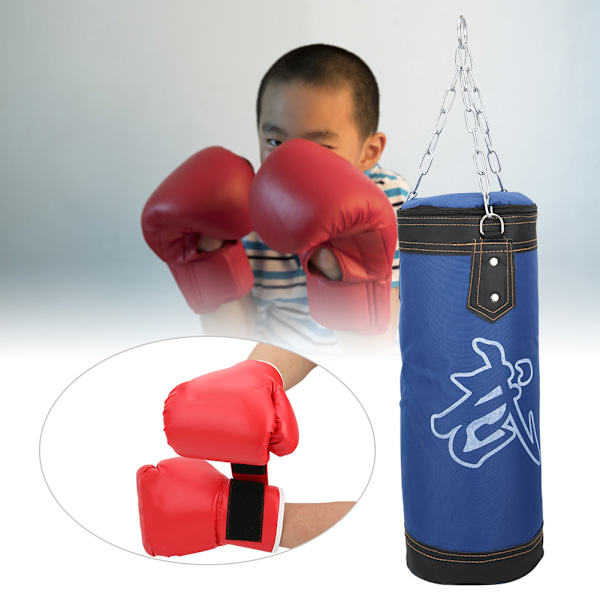 Barn Sanda Boxning Träning Hängande sandsäckar Träning Kondition Slående Ihålig Tom Sandpåse Thaiboxning Taekwondo