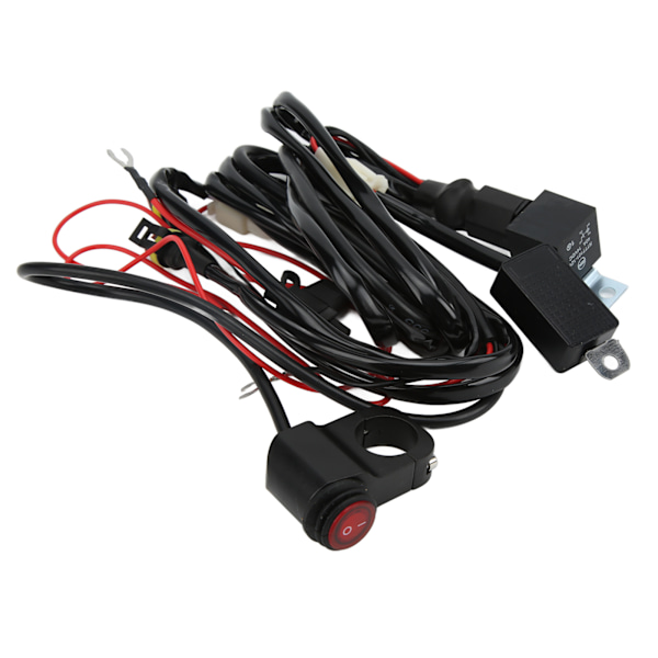 13 fot LED-lys bryter ledningsnett 14AWG 1‑til‑2 med relé 40A sikring for motorsykkel SUV ATV UTV