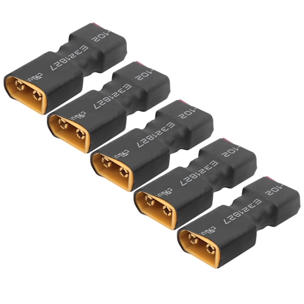 5 kpl akkukontakti T-liitin naaras XT60 urosadapteri Nopea liitäntätarvike RC-lentokoneeseen