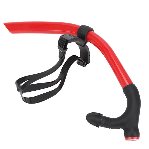 Front Snorkel Pusteslange Avtakbar Svømming Scuba for Snorkling Dykking Trening Rød