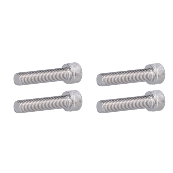 4 kpl kuusiokolopyöränpultit A2 ruostumaton teräs 1,25 mm Kiinnitysruuvit hienolla kierteenjakoa M10x45