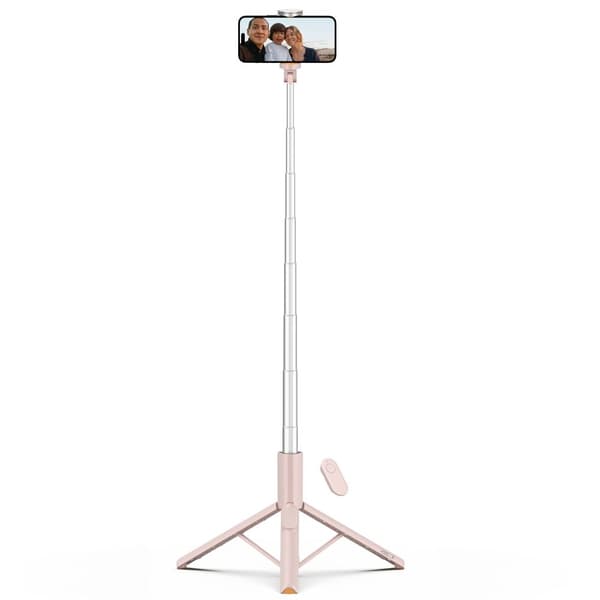 Tech-Protect 146 cm Bluetooth-selfiekepiteline vaaleanpunainen 320
