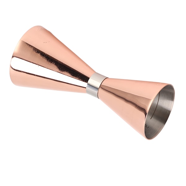 Cocktail Jigger Double Ended 304 rostfritt stål Bar Mätkopp med skala för hemmafest Rose Gold