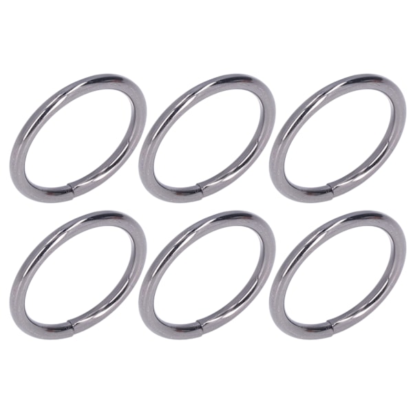 20 stk Metallringer 4x32mm Jern Solid Holdbar Multifunksjonell Utsøkt Metall O-ringer Grå