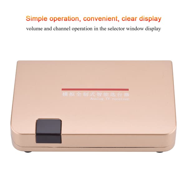 Analog TV-mottakeradapter med fjernkontroll - RF til HDMI-konverterer (100-240V, VDE)