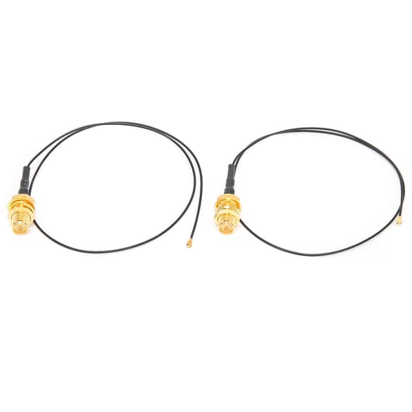 2 stk. M.2 WiFi Bluetooth ekstern antennekabel IPEX 4 til RPSMA hun