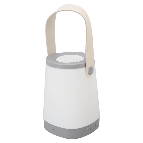 Lykta Bluetooth-högtalare HiFi Uppladdningsbar radiofunktion Trådlös utomhushögtalare med LED Ambient Light Handtag Grå