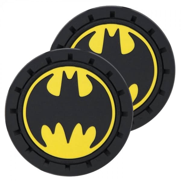 Batman Logo Bil Mugghållare Underlägg 2-pack Black