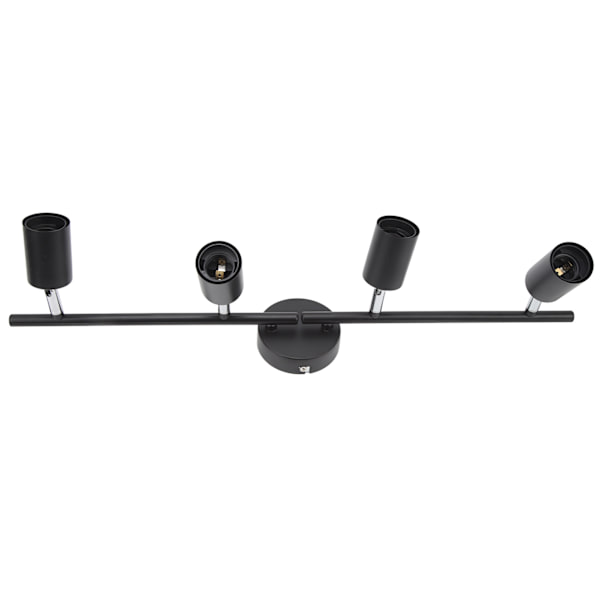Sporlys Tak LED 4 60W Justerbar Vinkel Foldbar Matt Svart 4 Lys Sporlys for Soverom Hotell 85‑265V