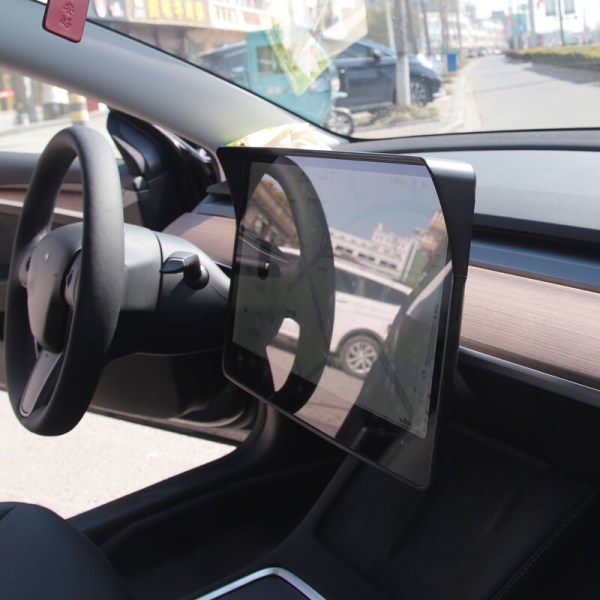 Bilnavigasjon Solskjerm Visir GPS Navigasjon Trim Solskjerm Anti-refleks skjold Erstatning For Tesla Model 3 Model Y 2021