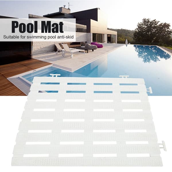 Halkfria PVC Poolgolvmattor 4 st Vita