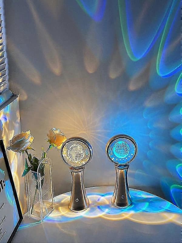 Bedst sælgende globus natlampe bordlampe globus atmosfære natlampe dynamisk projektion moderne enkel