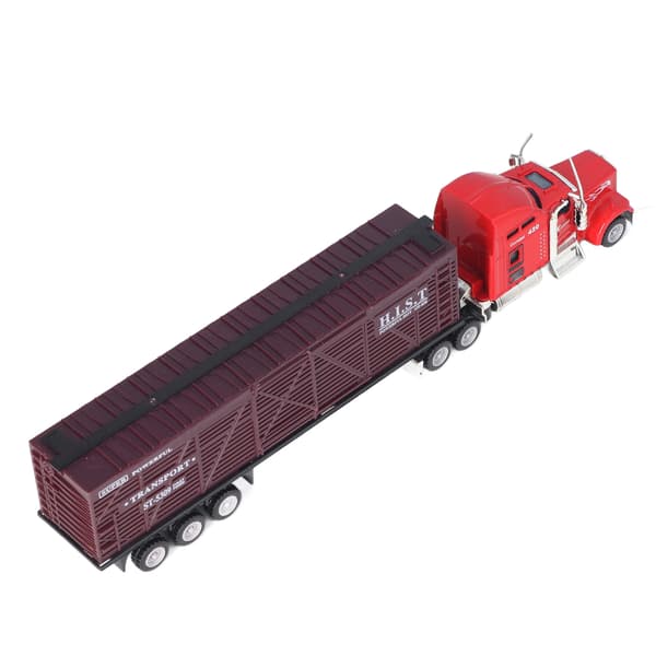 1:65 Pull Back Lastbilar Realistisk Utsökt interaktiv legering Pull Back Transportbilar Modellleksak för barn 2