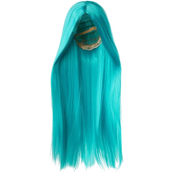 tectake Peruukki pitkät suorat hiukset Turquoise Turkos