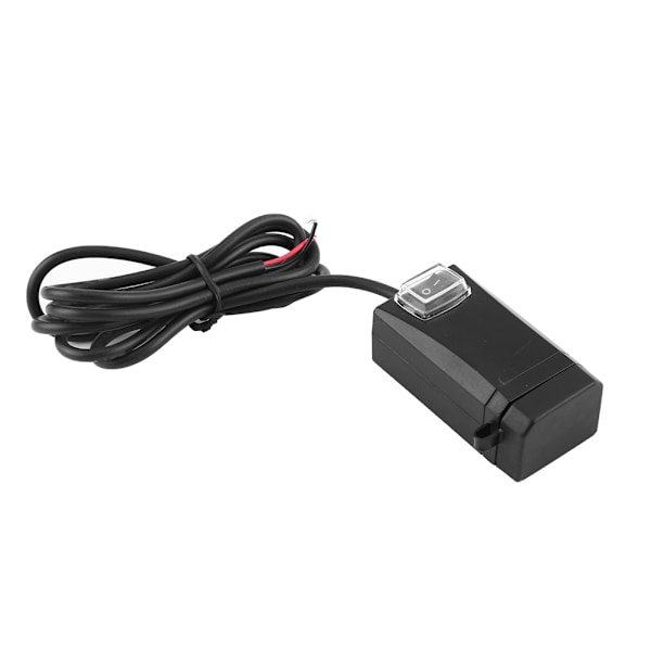 12-24V Universal Motorcykel Mobiltelefonlader med Switch Dual USB QC3.0 Hurtigopladning