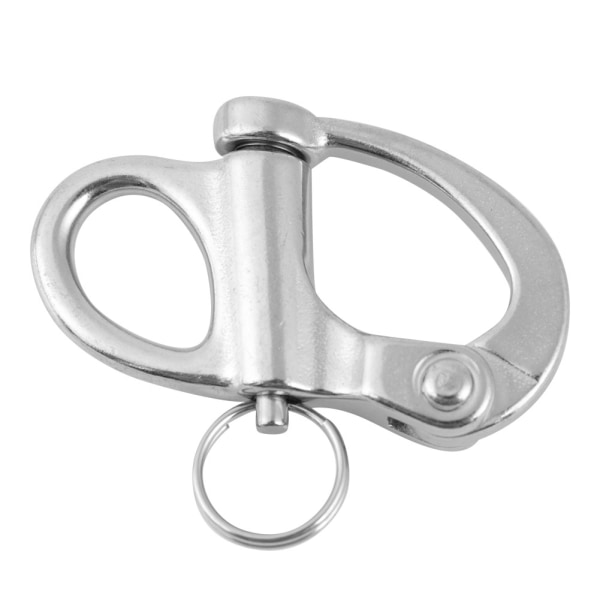 12*52mm Rostfritt stål Fast Snap Shackle Snabbkoppling med Rund Ring