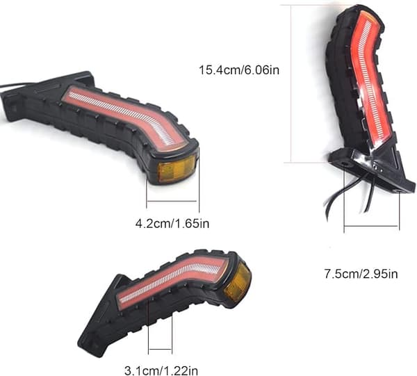 2 stk. LED-positionslys, 12/24V universal LED-positionslys Surround[LD]