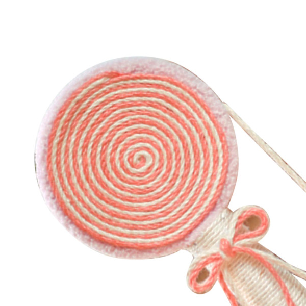 Kattklatrestativ Lollipop-formet med sisal-klosliping Interaktivt multifunksjonelt kattetårn for kattunge Rosa
