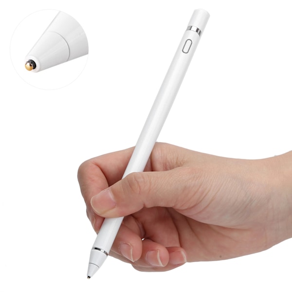 Pekpenna för surfplatta Elektronisk skärm Intelligent Touch Pen för iPhone/Android/iPad 2015‑2017 Vit