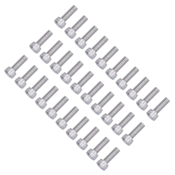 30 st M5 cylindriskt huvud sexkantsskruv A2 rostfritt stål sexkantsskruvar skruvsatsM5 X 14