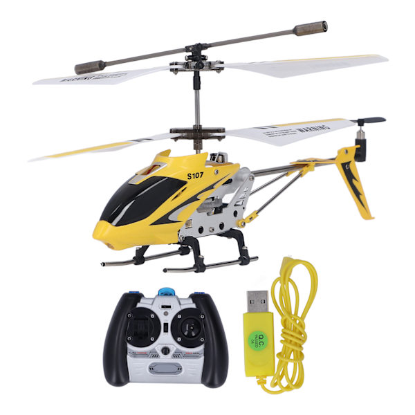 Barn Elektrisk flygplansleksak Robust legering 3,5-kanals 360° rotation Fjärrkontroll Helikopter