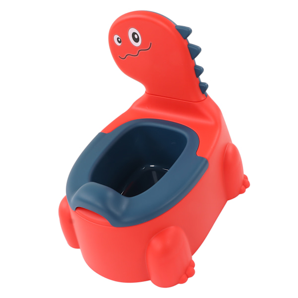 Babypotte Tykkere Ergonomisk Moderne Tegneserie Dinosaurie Treningstoalett med Gummisokkel for Barn Småbarn Rød