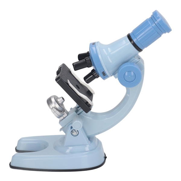 Barnmikroskopset Klar bildkälla Science Educational Magnifier Toy with LED Light Blue