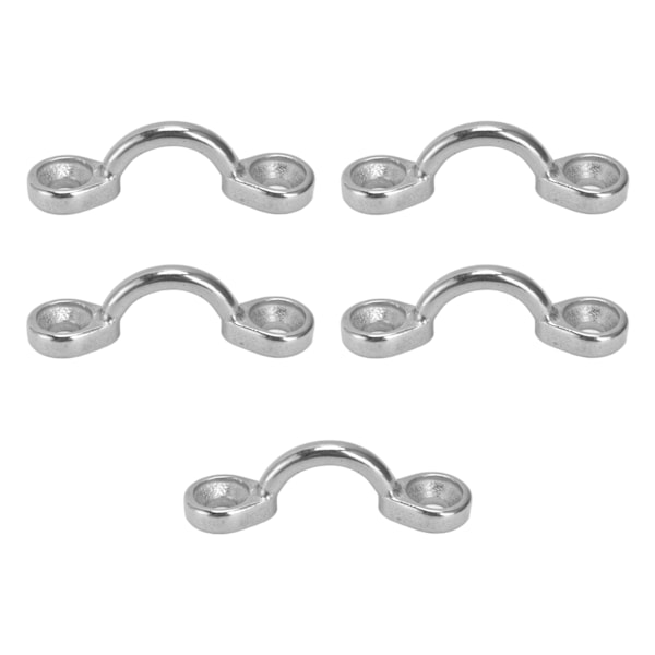 5 stk Dæksøjerem Rustfrit stål 316 Pad Eye Tie Down Ankre Marine Kajak Kanotrigg 5 mm