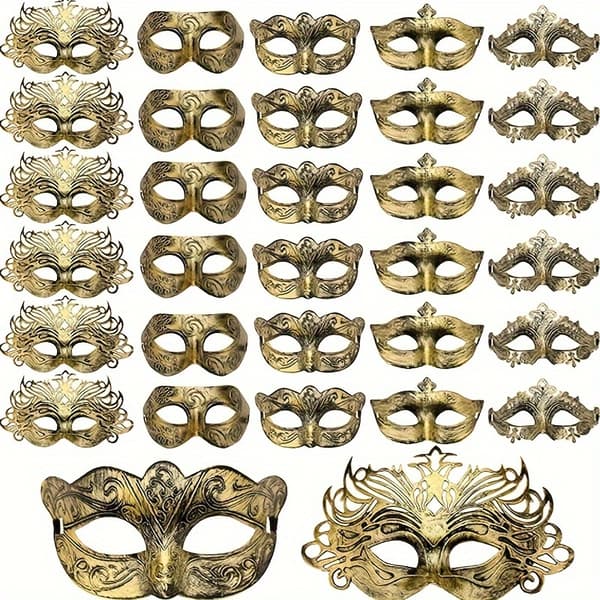 30 stk. maskerade masker, egnet for Valentinsdag-maskerader 30pcs