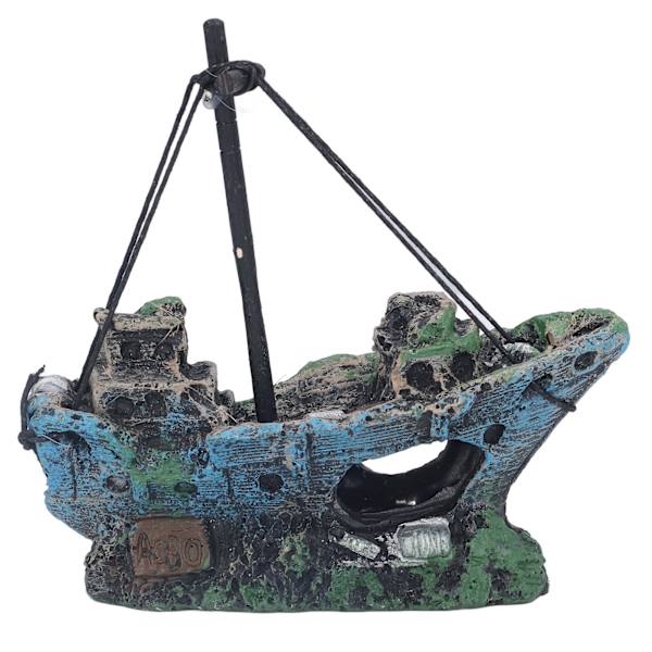 Akvarium Sea Rover Ornament Høj Simulering Fisk Gemmer Grotte Syntetisk Harpiks til Hjem Akvarium